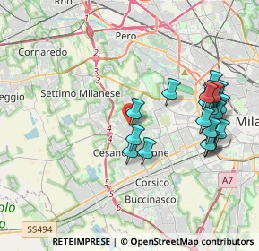 Mappa Via Privata Cesare Faccioli, 20152 Milano MI, Italia (4.0815)