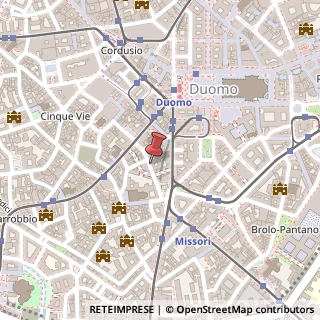Mappa Via dell'Unione, 5, 20123 Milano, Milano (Lombardia)
