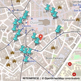 Mappa Via Paolo da Cannobio, 20123 Milano MI, Italia (0.2945)
