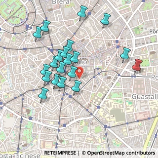Mappa Via Paolo da Cannobio, 20123 Milano MI, Italia (0.4605)
