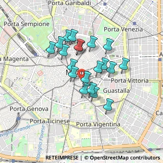 Mappa Via Paolo da Cannobio, 20123 Milano MI, Italia (0.7075)