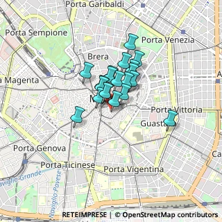 Mappa Via Paolo da Cannobio, 20123 Milano MI, Italia (0.5235)