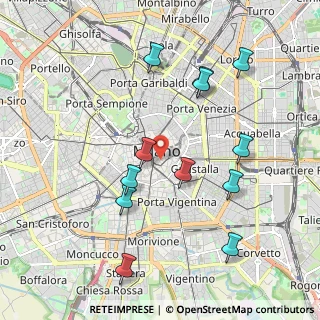 Mappa Via Paolo da Cannobio, 20123 Milano MI, Italia (2.07583)