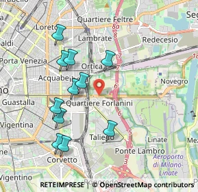 Mappa Via Eugenio Bellosio, 20138 Milano MI, Italia (1.86364)