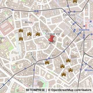 Mappa Via Santa Marta, 17, 20123 Milano, Milano (Lombardia)