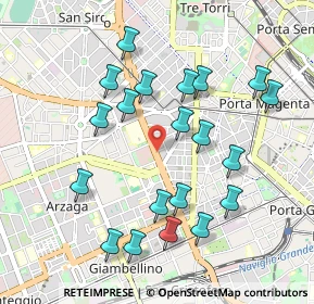 Mappa Via Clefi, 20146 Milano MI, Italia (0.9765)