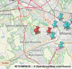 Mappa Via Marta Navarra Bernstein, 20152 Milano MI, Italia (5.68083)