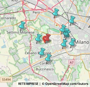 Mappa Via Marta Navarra Bernstein, 20152 Milano MI, Italia (3.355)