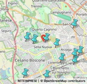 Mappa Via Marta Navarra Bernstein, 20152 Milano MI, Italia (2.35909)