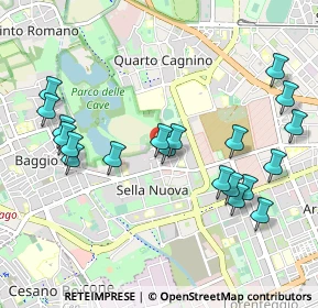 Mappa Via Marta Navarra Bernstein, 20152 Milano MI, Italia (1.0775)