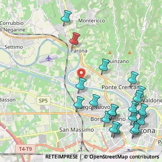 Mappa Via della Diga, 37124 Verona VR, Italia (2.826)