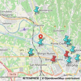 Mappa Via della Diga, 37124 Verona VR, Italia (2.81)
