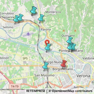 Mappa Via della Diga, 37124 Verona VR, Italia (2.45091)