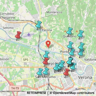Mappa Via della Diga, 37124 Verona VR, Italia (2.4075)