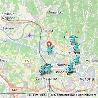 Mappa Via della Diga, 37124 Verona VR, Italia (2.28818)