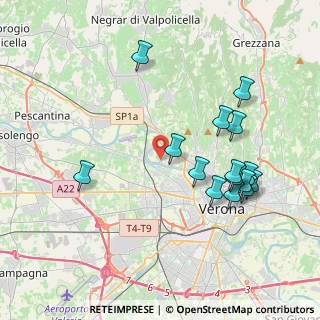 Mappa Via della Diga, 37124 Verona VR, Italia (4.06333)