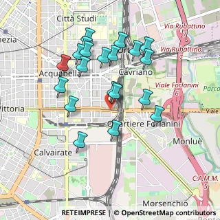Mappa Via Luigi de Andreis, 20137 Milano MI, Italia (0.8955)