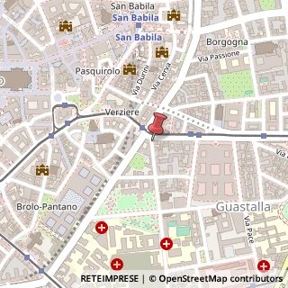 Mappa Via della Guastalla, 9, 20122 Milano, Milano (Lombardia)