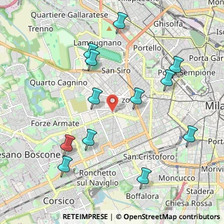 Mappa Bande Nere, 20146 Milano MI, Italia (2.25333)
