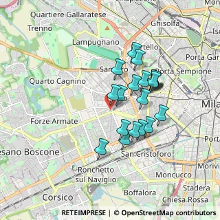 Mappa Piazzale Giovanni delle Bande Nere, 20124 Milano MI, Italia (1.462)