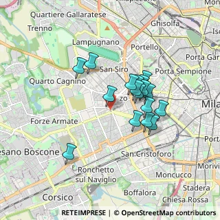 Mappa Bande Nere, 20146 Milano MI, Italia (1.37412)