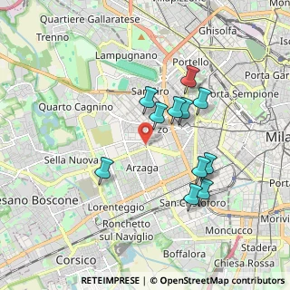 Mappa Bande Nere, 20146 Milano MI, Italia (1.60818)