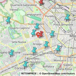 Mappa Bande Nere, 20146 Milano MI, Italia (2.57214)