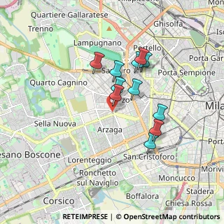 Mappa Bande Nere, 20146 Milano MI, Italia (1.41545)