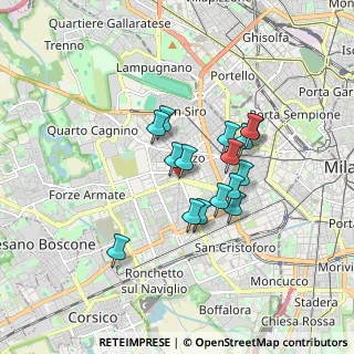 Mappa Bande Nere, 20146 Milano MI, Italia (1.3375)