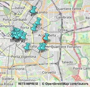 Mappa P.za Grandi, 20129 Milano MI, Italia (2.1595)