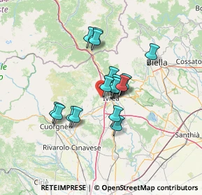 Mappa Via Ivrea, 10010 Fiorano Canavese TO, Italia (9.70778)