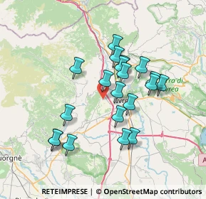 Mappa Via Ivrea, 10010 Fiorano Canavese TO, Italia (6.2405)