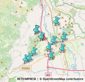 Mappa Via Ivrea, 10010 Fiorano Canavese TO, Italia (3.055)