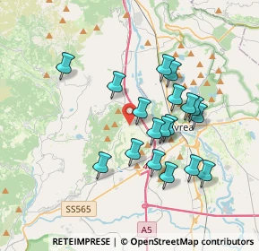 Mappa Via Ivrea, 10010 Fiorano Canavese TO, Italia (3.21556)