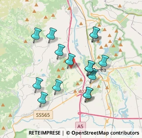 Mappa Via Ivrea, 10010 Fiorano Canavese TO, Italia (3.28667)