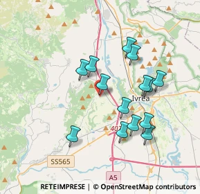 Mappa Via Ivrea, 10010 Fiorano Canavese TO, Italia (3.28)