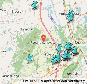 Mappa Via Ivrea, 10010 Fiorano Canavese TO, Italia (2.54316)