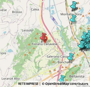 Mappa Via Ivrea, 10010 Fiorano Canavese TO, Italia (3.2025)