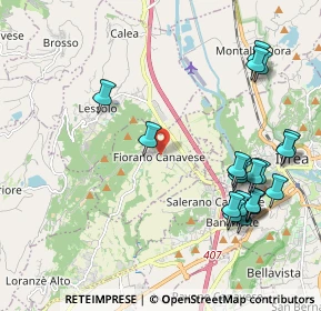 Mappa Via Ivrea, 10010 Fiorano Canavese TO, Italia (2.4035)