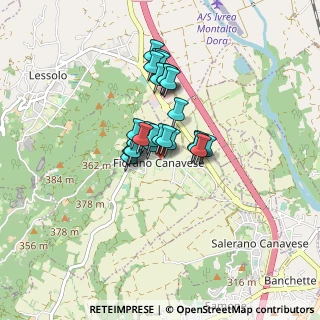Mappa Via Ivrea, 10010 Fiorano Canavese TO, Italia (0.56071)