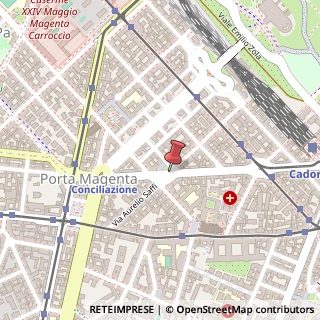 Mappa Piazza Giovine Italia,  3, 20123 Milano, Milano (Lombardia)