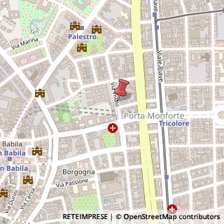 Mappa Via Vivaio, 6, 20122 Milano, Milano (Lombardia)