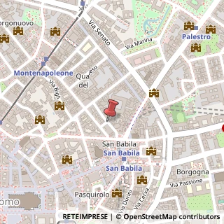 Mappa Via Bagutta,  1, 20121 Milano, Milano (Lombardia)