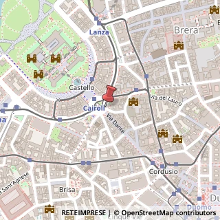 Mappa Via Giuseppe Pozzone,  5, 20121 Milano, Milano (Lombardia)