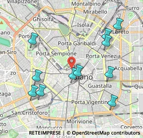 Mappa Via Giuseppe Pozzone, 20121 Milano MI, Italia (2.16909)