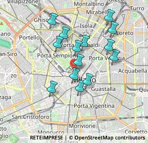 Mappa Largo Cairoli, 20121 Milano MI, Italia (1.575)