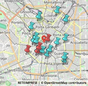 Mappa Via Giuseppe Pozzone, 20121 Milano MI, Italia (1.469)