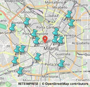 Mappa Via Giuseppe Pozzone, 20121 Milano MI, Italia (2.12933)