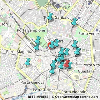 Mappa Via Giuseppe Pozzone, 20121 Milano MI, Italia (0.8835)