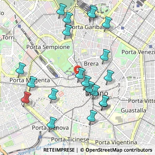 Mappa Via Giuseppe Pozzone, 20121 Milano MI, Italia (1.1745)